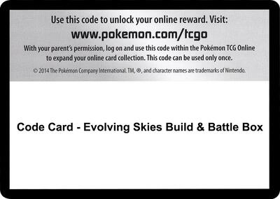 Code Card - Evolving Skies Build & Battle Box