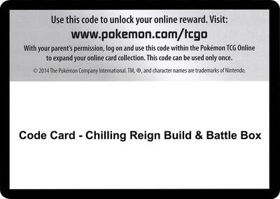 Code Card - Chilling Reign Build & Battle Box