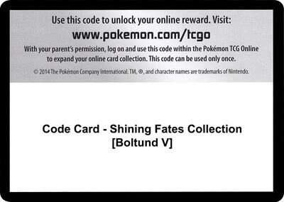 Code Card - Shining Fates Collection [Boltund V]