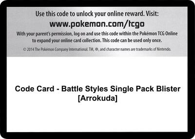 Code Card - Battle Styles Single Pack Blister [Arrokuda]