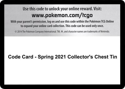 Code Card - Spring 2021 Collector's Chest Tin