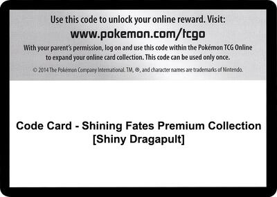 Code Card - Shining Fates Premium Collection [Shiny Dragapult]