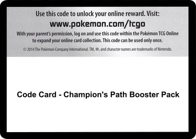 Code Card - Champion's Path Booster Pack