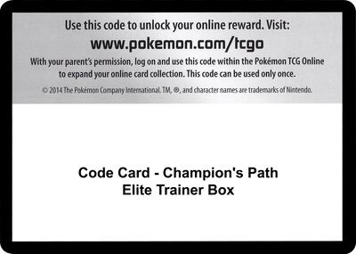 Code Card - Champion's Path Elite Trainer Box