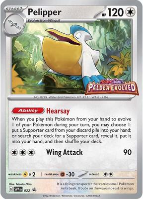 Pelipper - 022 (Prerelease)