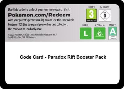 Code Card - Paradox Rift Booster Pack
