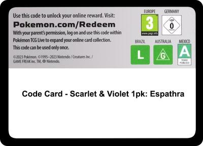 Code Card - Scarlet & Violet Single Pack Blister [Espathra]
