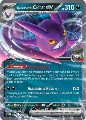 Team Rocket's Crobat ex - 122/182