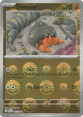 Dwebble (Poke Ball Pattern)